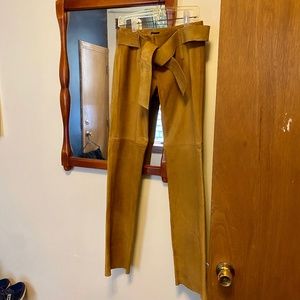 Suede Leather Pants Vintage BCBGMaxAzria